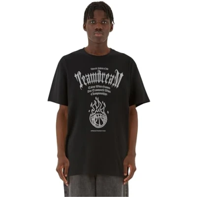 Image of Mister Tee Men&#039;s MT3117 Teamdream Heavy Oversize T Shirt, Black, XS