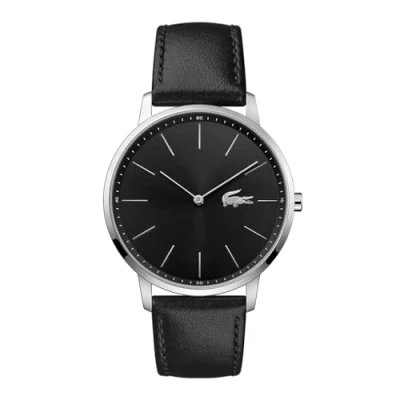 Image of Lacoste Analogue Quartz Watch for men with Black Leather strap 2011016