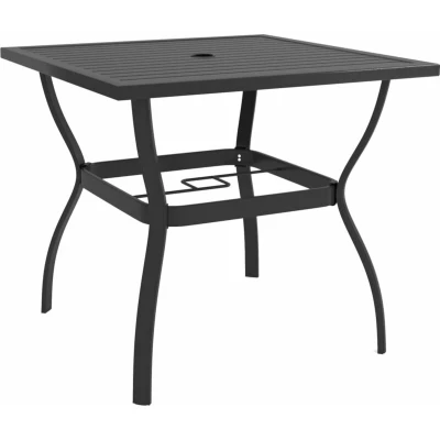 Image of vidaXL Garden Table Anthracite 81.5x81.5x72 cm Steel