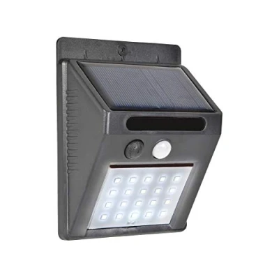 Image of Ex Pro® 20 LED Light with PIR Motion Sensor, Solar Energy Powered Security Outdoor Lamp for Home, Garden, Garage and Driveway Black