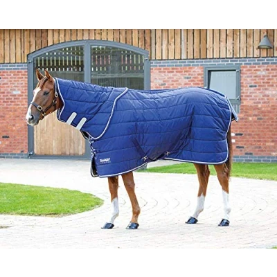 Image of Shires Tempest Original 200G Horse Stable Rug and Detachable Neck Set 5&#039;6&quot; / 66&quot;, Navy