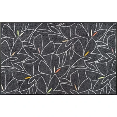 Image of wash+dry Linostre Door Mat 75 x 120 cm Grey Inside and Outside Washable