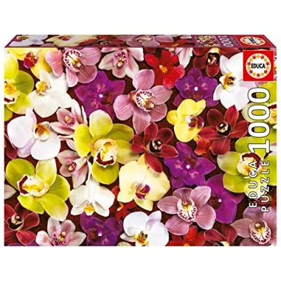 Image of Educa 19558 1000 Orchid Collage, Varied