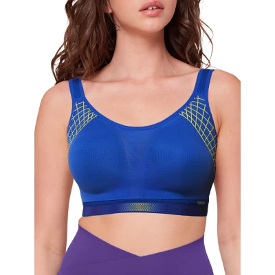 Image of Triumph Women&#039;s Triaction Cardio Cloud N01 EX, Sports Bra, ILLUMINES BLUE