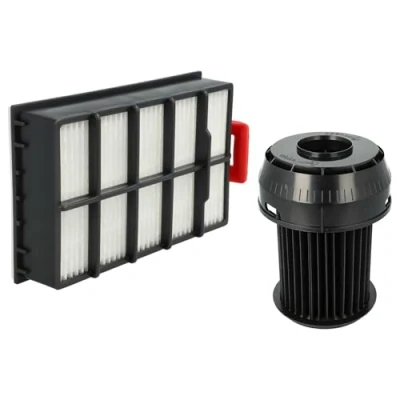 Image of vhbw Filter Set compatible with Bosch GS 60 Pet Hair Double HEPA Vacuum Cleaner 2x Spare (HEPA Filter, Pleated Filter)