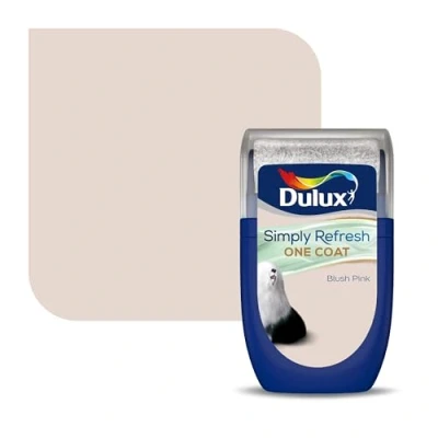 Image of Dulux Simply Refresh Tester Paint Blush Pink 30ML, 5382949