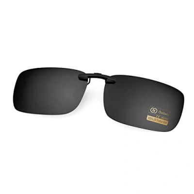 Image of Goiteia Polarized Clip On Sunglasses Over Prescription Glasses Men Women,Compact Fit,Non Flip Up