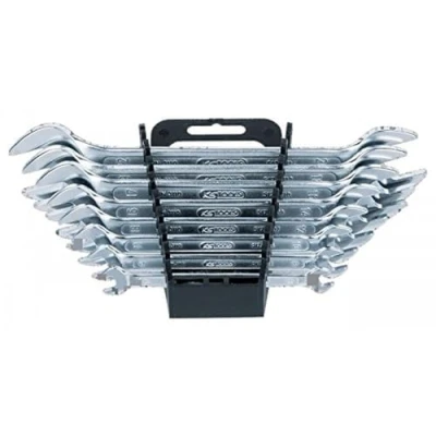 Image of EUROKRAFTpro Double Open Ended Spanner Set 6 x 7 20 22mm 8 Parts