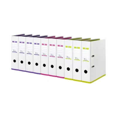Image of Elba MyColour 100025923 Plastic Binder Pack of 10 weiß Sortiert