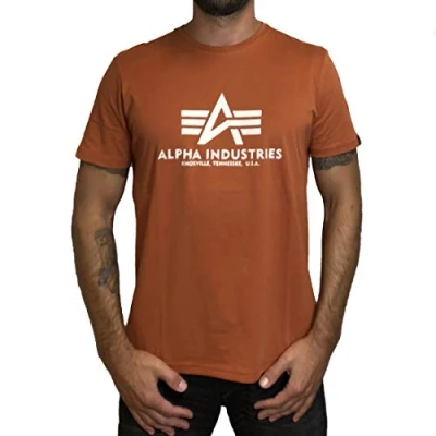 Image of Alpha Industries Men&#039;s Basic T Shirt, Copper, XXL