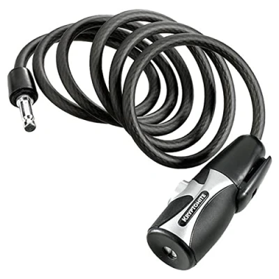 Image of Kryptonite 004943 Kryptoflex 815 Key Cable 8Mmx150Cm, W/Brkt, New Locks, 8mm x 152cm