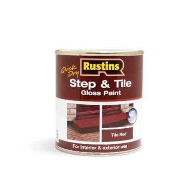 Image of RUSTINS Step &amp; Tile Paint, Red, 1L