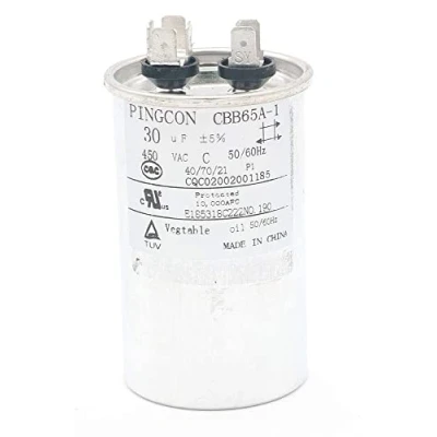 Image of Fasizi 30uF CBB65 Capacitor Motor Running for Air Conditioner 450VAC SH 40/70/21 50/60Hz