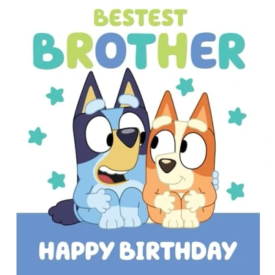 Image of BLUEY BIRTHDAY CARD BROTHER HAPPY