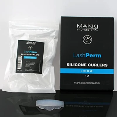 Image of Makki 12 Large Silicone Eyelash Eye Lash Lift Perm Curling Curlers Silicon Rods