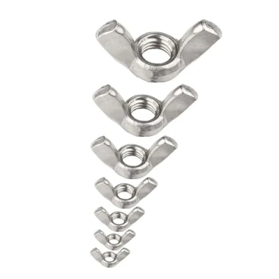 Image of 75 Pcs Wing Nuts Assortment Kit,Stainless Steel Metric Butterfly Assorted(M3/M4/M5/M6/M8/M10/M12),Hand Twist For Electrical,Automotive,Wood Products,Mechanical Equipment Fixings