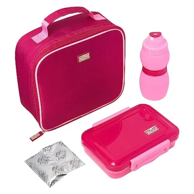Image of Polar Gear 4 Piece Lunch Set Berry/Pink
