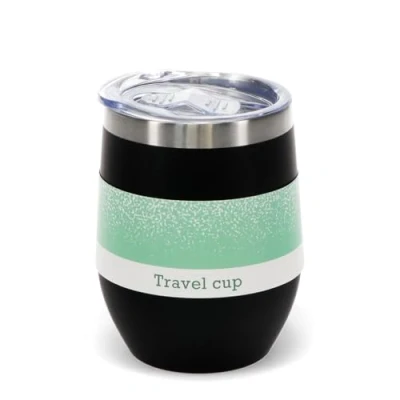 Image of Rex London Rubber Coated Travel Cup 350ml Black