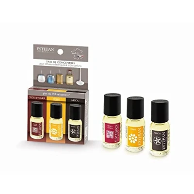 Image of Esteban 3 x 15 ml Teck &amp; Tonka Ambre Neroli Bottles