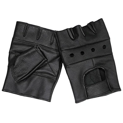 Image of MFH Men&#039;s Fingerless Gloves Deluxe Black size S