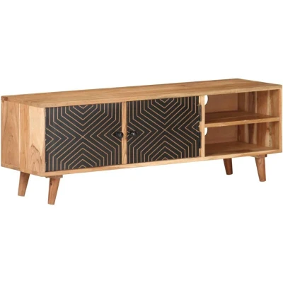 Image of vidaXL TV Cabinet 115x30x39 cm Solid Acacia Wood