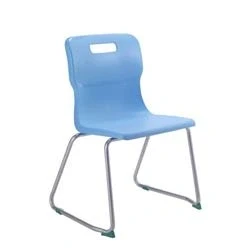 Image of Titan Skid Base Chair Size 5 430mm Seat Height Sky Blue T25 CB
