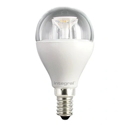 Image of Integral LED Non Dimmable Clear Mini Globe Bulb (E14 Small Screw 6 W LED, 2700 k, 470 lm) Warm White