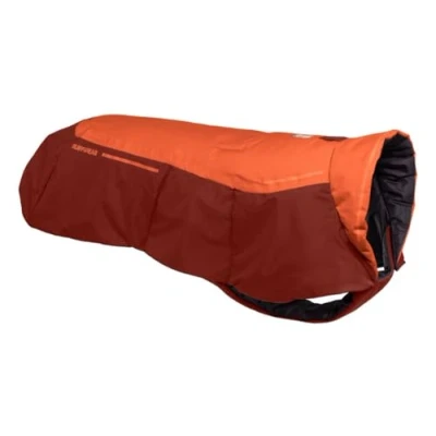 Image of RUFFWEAR Vert Jacket, Insulated Outdoor Winter Dog Jacket with Leg Loops for Secure Fit, Windproof &amp; Waterproof, Easy On/Off, includes Leash Portal, Small Dogs, Size XS, Canyonlands Orange