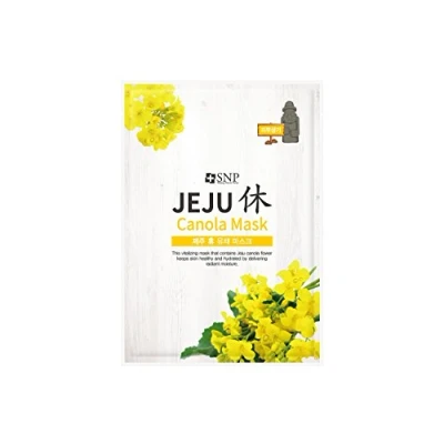 Image of SNP Shining Nature Purity Jeju&#039;s Calming Canola Mask Korean Skin Care Pack of 10 (Vitality)