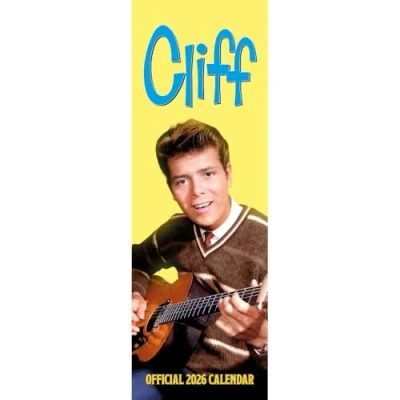 Image of 2026 CALENDAR CLIFF RICHARD MONTH TO VIEW SLIM WALL OFFICIAL PRODUCT