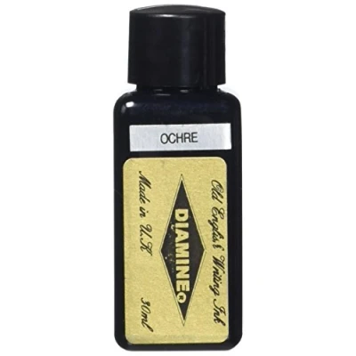 Image of Diamine 30ml Ochre fountain pen ink bottle
