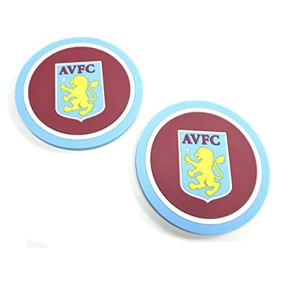 Image of Forever Collectibles UK Limited Aston Villa Two Pack Coaster Set,Blue