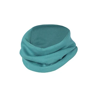 Image of Engel Natur, Childrens Tube Scarf, 70% Organic Wool, 30% Silk (Kingfisher)