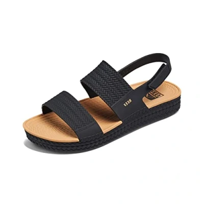 Image of Reef Water Vista Womens Sandals Black Tan UK 3