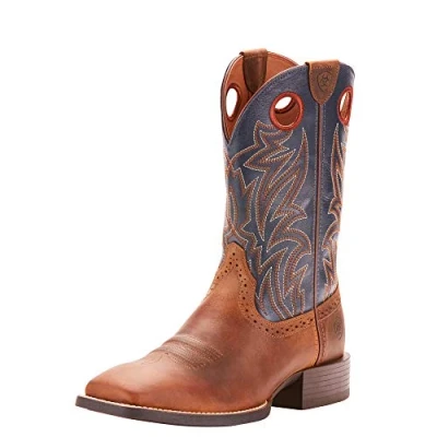Image of ARIAT Men&#039;s Sport Sidebet Western Boots, Distressed Brown, 9 UK