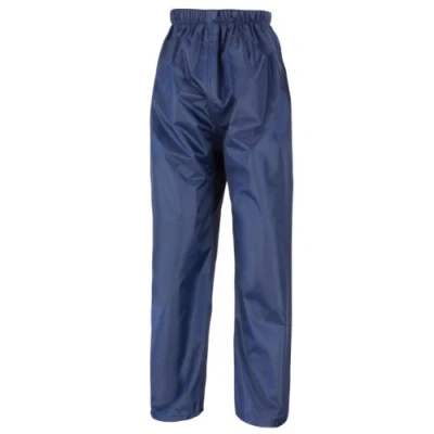 Image of Result Mens Core Stormdri Rain Over Trousers / Pants (M) (Navy Blue)