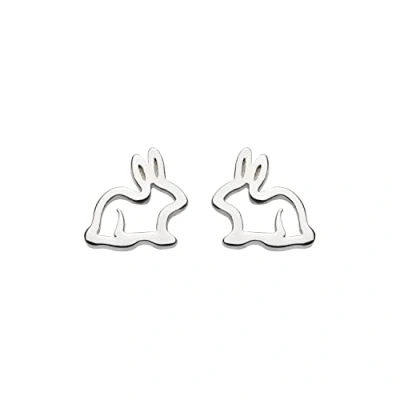 Image of Dew Women&#039;s Sterling Silver Bunny Stud Earrings
