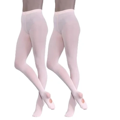 Image of Silky Dance 2 Pairs Ballet Convertible Tights (X Large) (Light Pink)