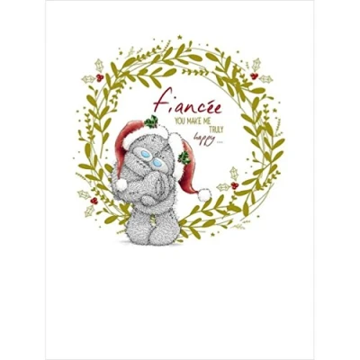 Image of Me to You Tatty Teddy Christmas Card (Large) Fiancée