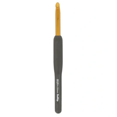 Image of Tulip Crochet Hook, Black, Gold, One Size