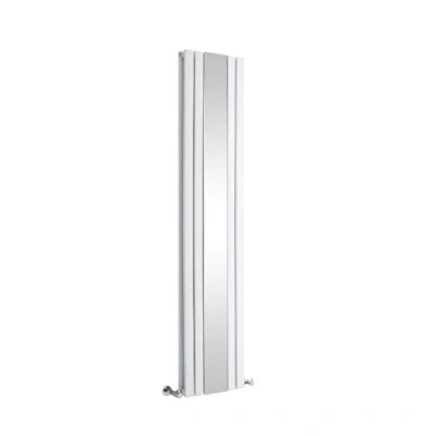 Image of Milano Icon White Vertical Double Panel Radiator Full Length Mirror 1800mm x 385mm