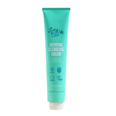 Image of Lucy Bee Reviving Cleansing Cream Unscented, Gentle on Redness Prone &amp; Sensitive Skin, Anti Ageing, Soothing Removes Makeup Certified Organic, Vegan Cruelty Free 125ml