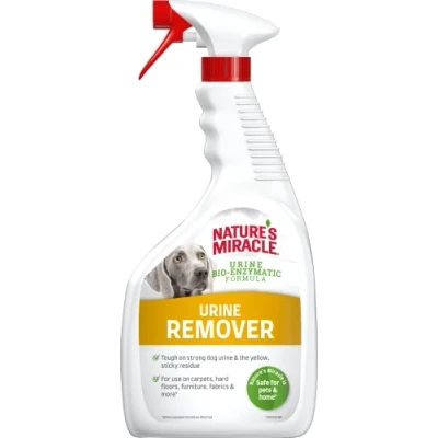 Image of Nature&#039;s Miracle Dog Urine Stain &amp; Odour Remover Bio Enzymatic Formula 946ml,White