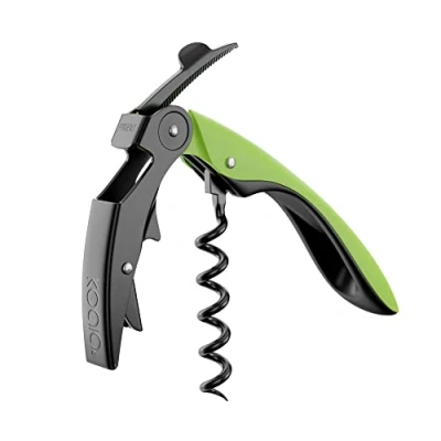 Image of Koala Spain High Tech Two Stroke Corkscrew, Patented Automatic Tab, Green