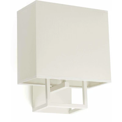 Image of Vesper 1 Light Indoor Wall Lamp White with Shade, E14