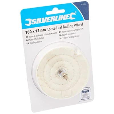 Image of Silverline Loose Leaf Buffing Wheel 100 x 12mm