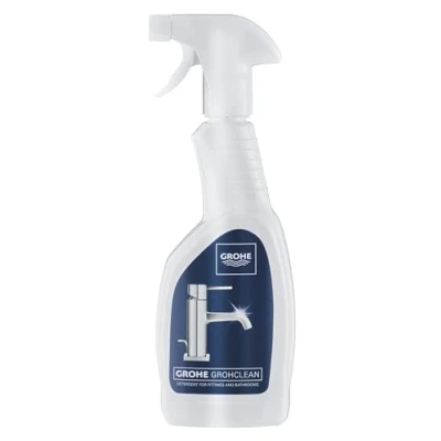 Image of GROHE Grohclean, Detergent for The Bathroom and Kitchen, Based On Citric Acid, 500 Ml Recyclable Spray Bottle, Made In Germany, 48166000