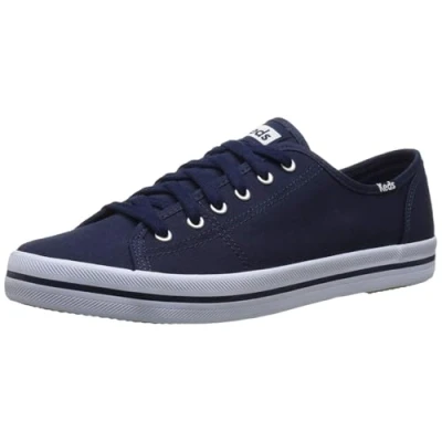 Image of Keds Women&#039;s Kickstart Seasonal Solid Sneaker, Navy, 5 UK