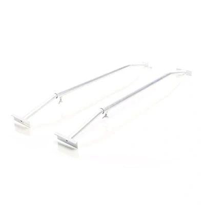 Image of XPOtool 2x Flat Tarpaulin Bracket for Trailers 100 145cm Adjustable Aluminium Canvas Brackets