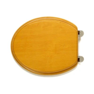 Image of Antique Pine Effect MDF Toilet Seat